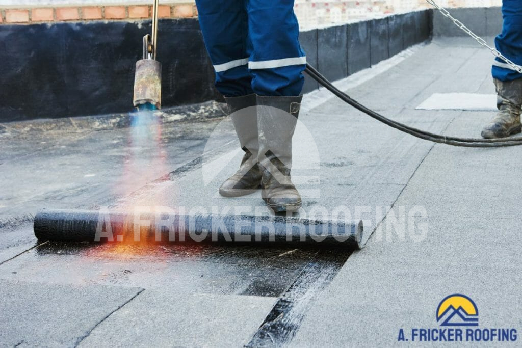 Modified bitumen roof