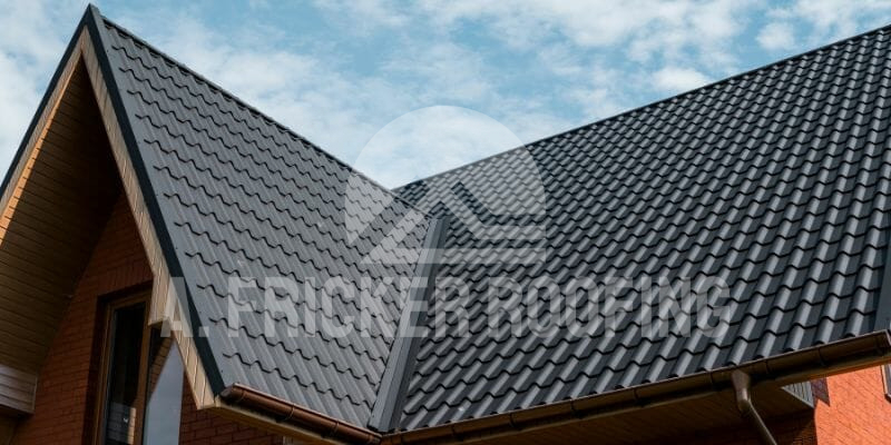 Metal roof shingles