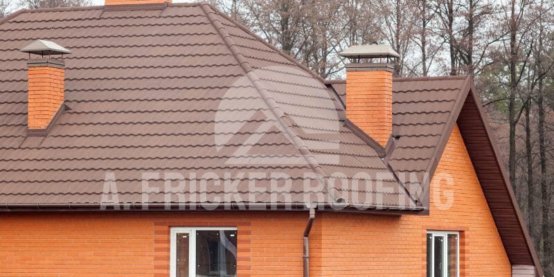 Stone-coated metal roofing