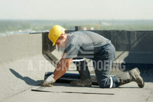 Commercial roof leak