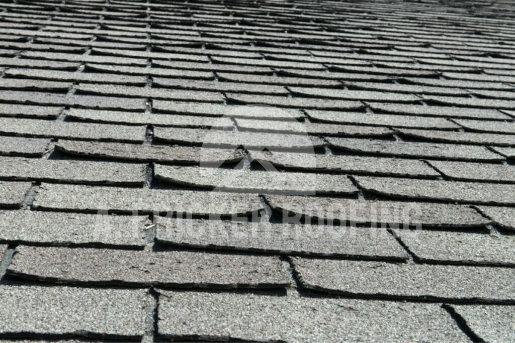 Curling shingles