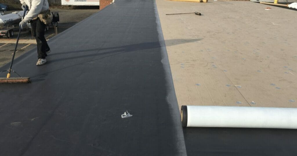 Commercial flat roofing