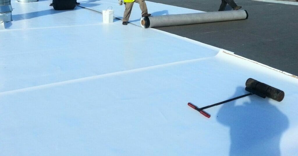 Commercial flat roofing