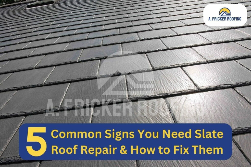 Slate roof repair
