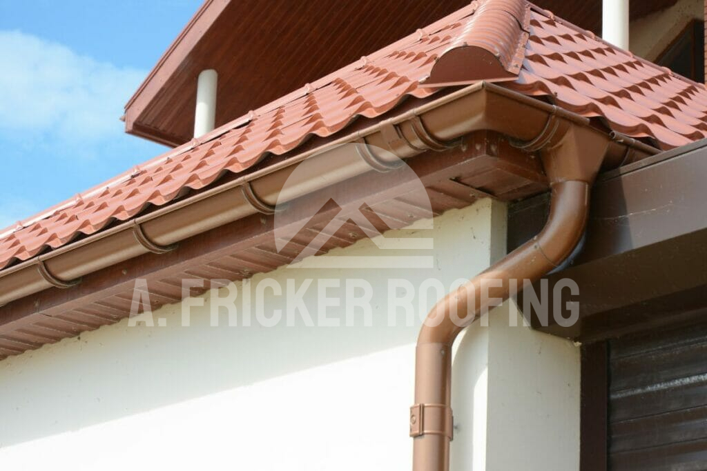 Gutters on metal roofs