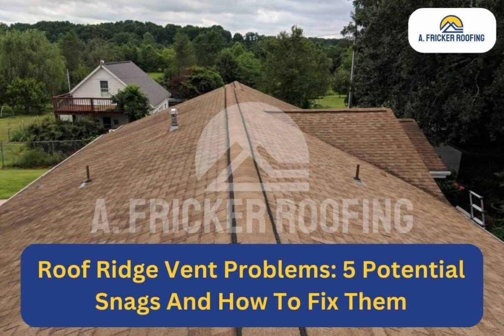 Roof ridge vent problem