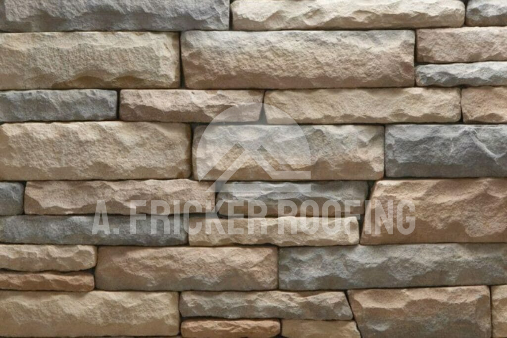 Stone veneer siding