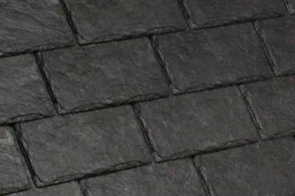 Synthetic slate roof