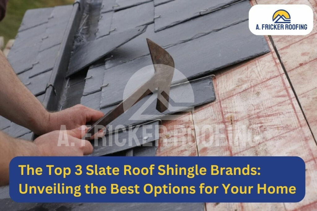 Slate roof shingle