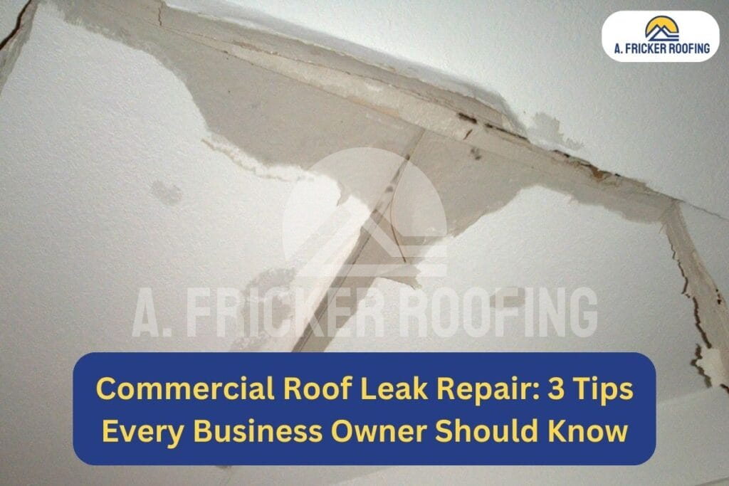Commercial roof leak repair