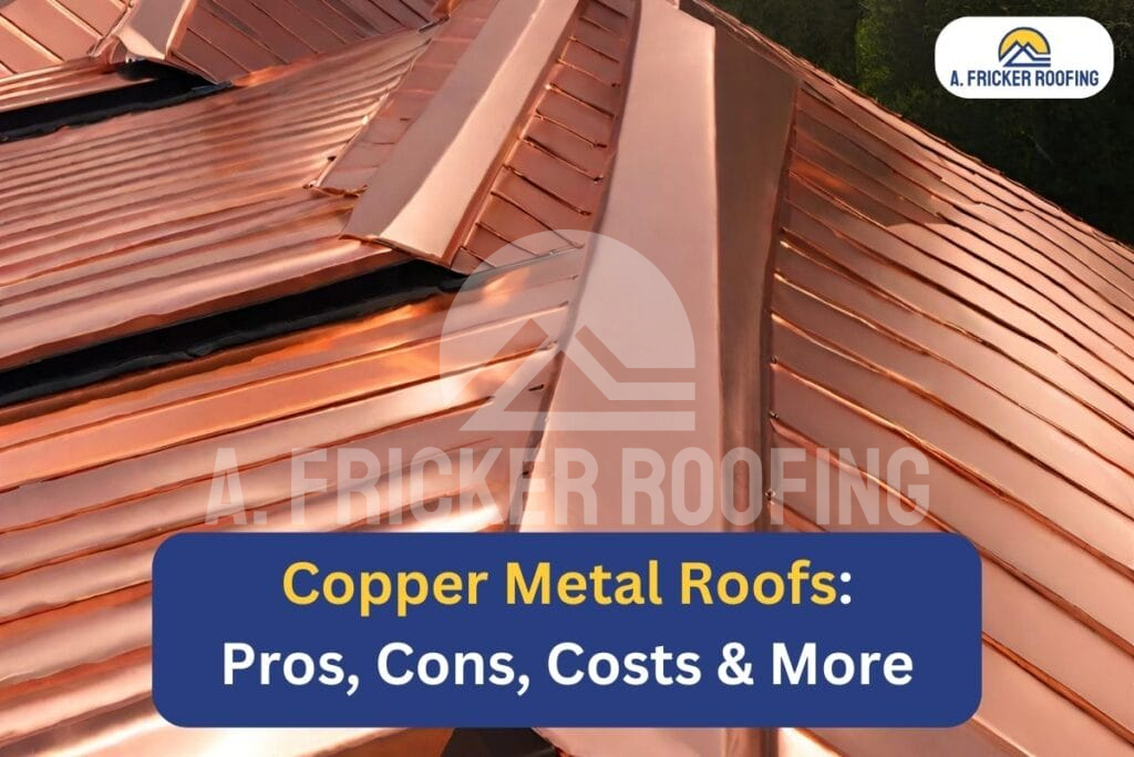 Copper metal roof