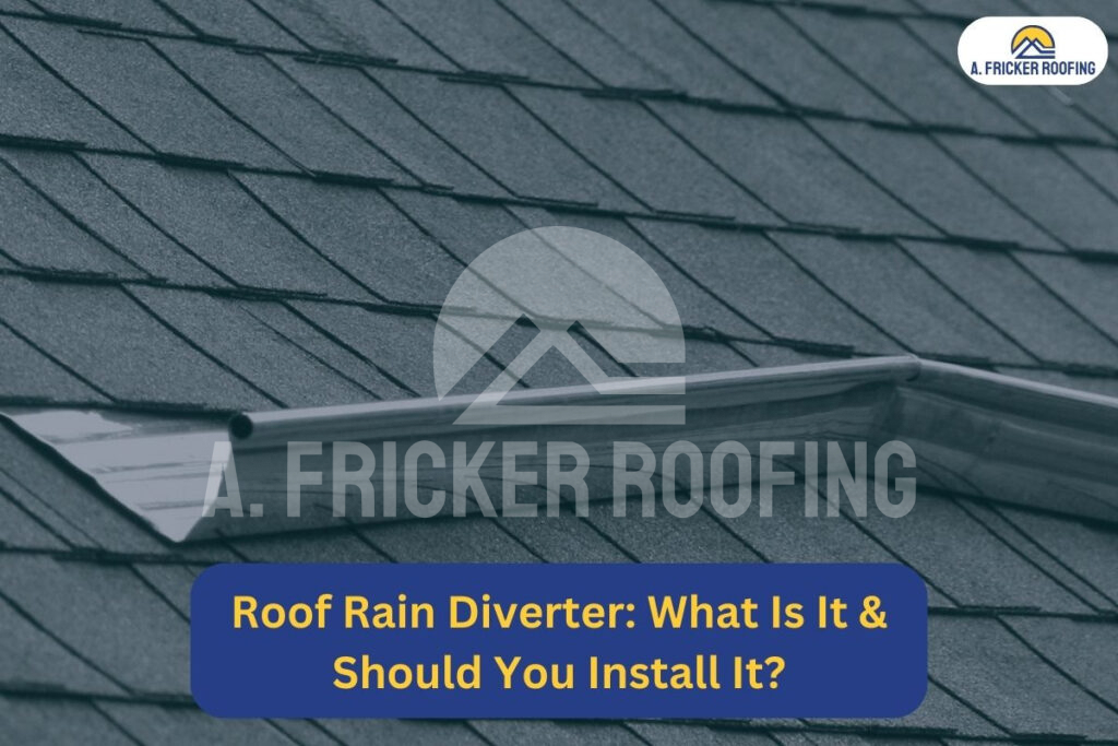 Roof rain diverter