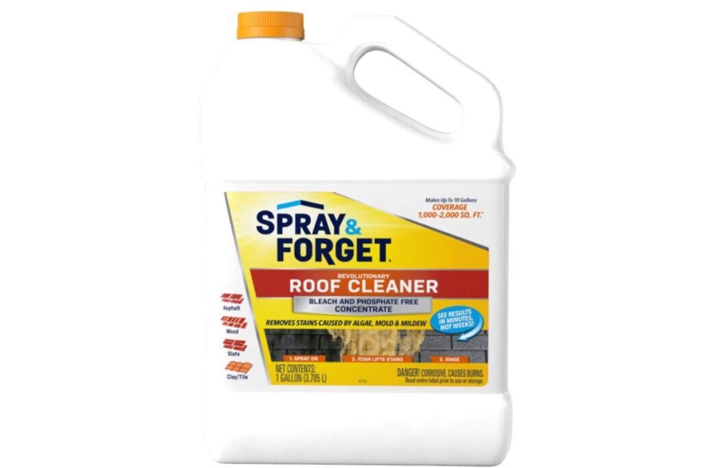 Spray & forget revolutionary roof cleaner concentrate