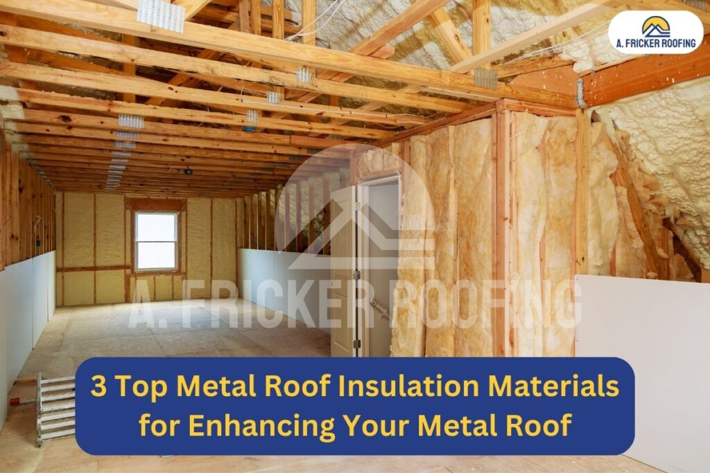 Metal roof insulation