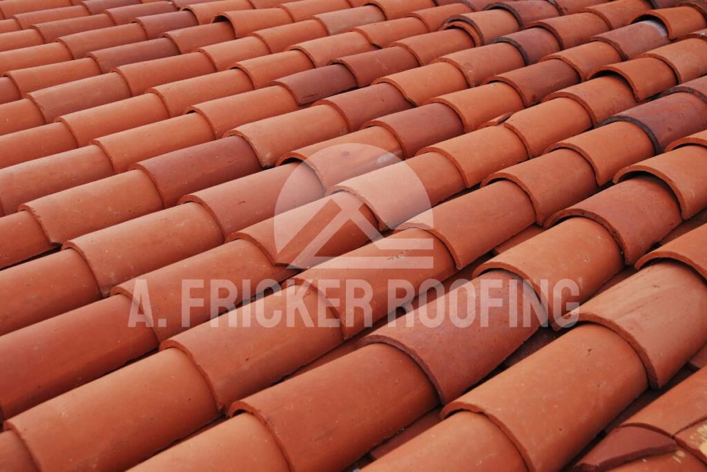 Clay roof tiles