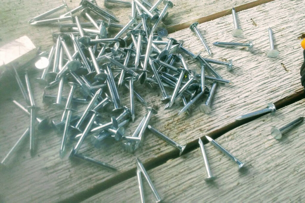 Non-collated roofing nails