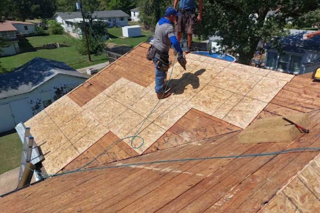 Roof deck or sheathing