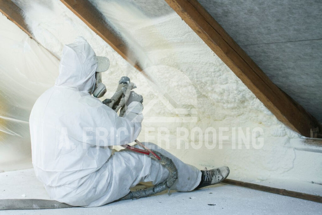 Spray foam insulation