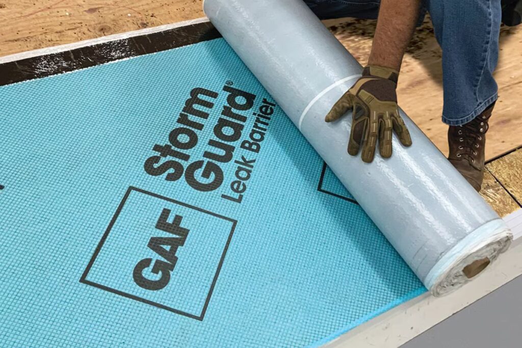 Stormguard® film-surfaced leak barrier by gaf