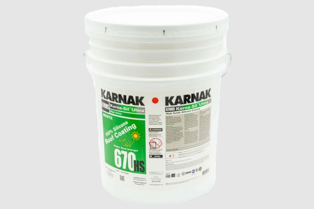 Karnak 670hs karna-sil silicone roof coating