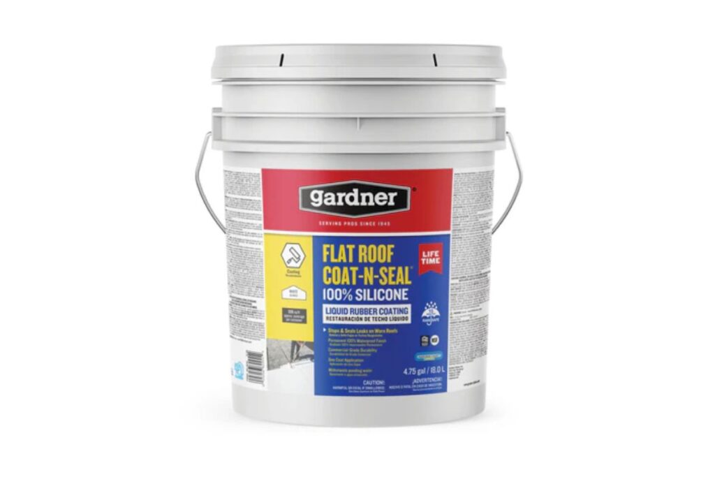 Gardner® 100% silicone flat roof coat-n-seal