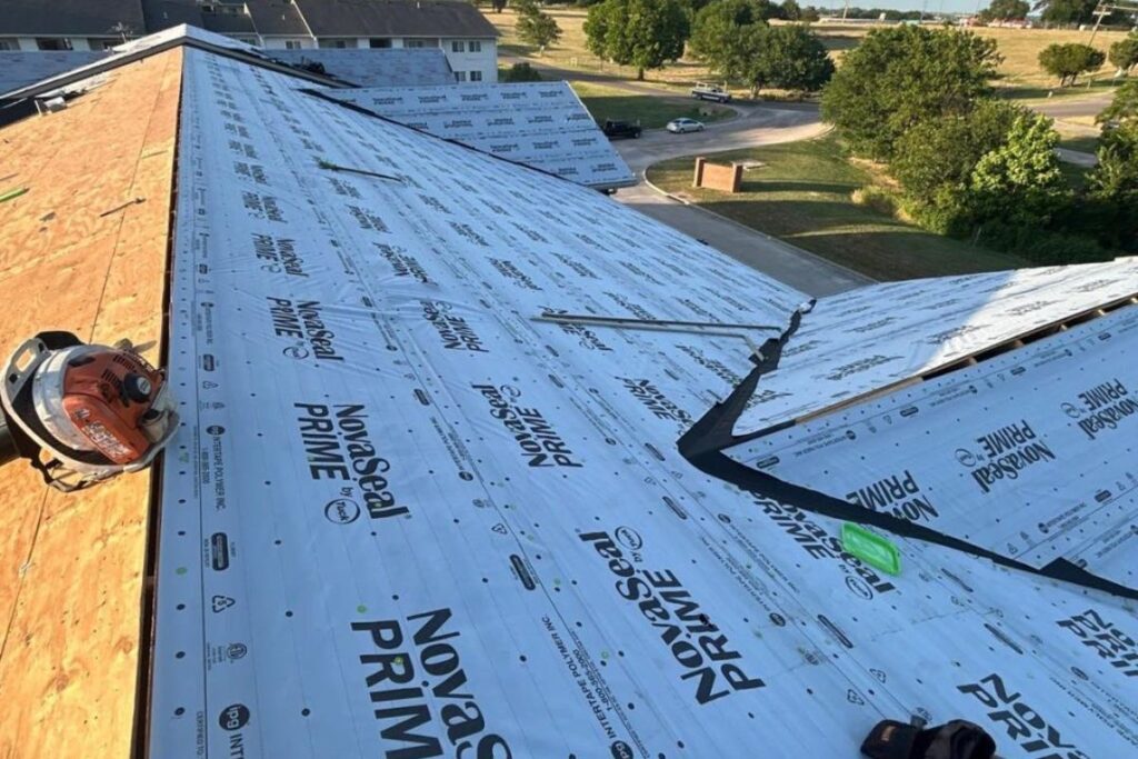 Synthetic roof underlayment