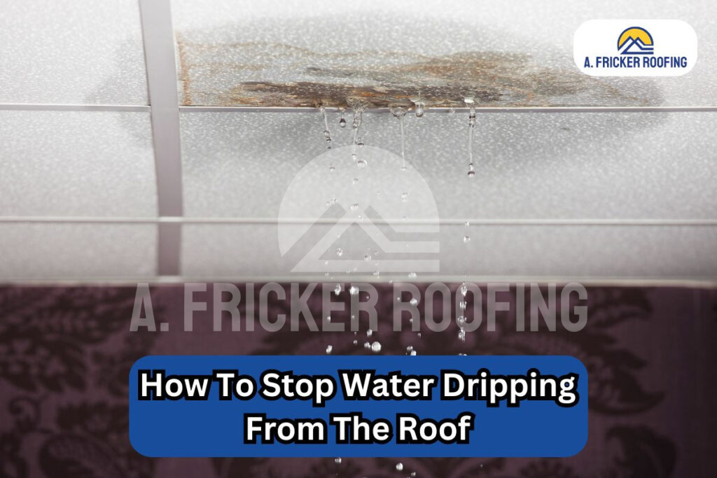 Water dripping from roof