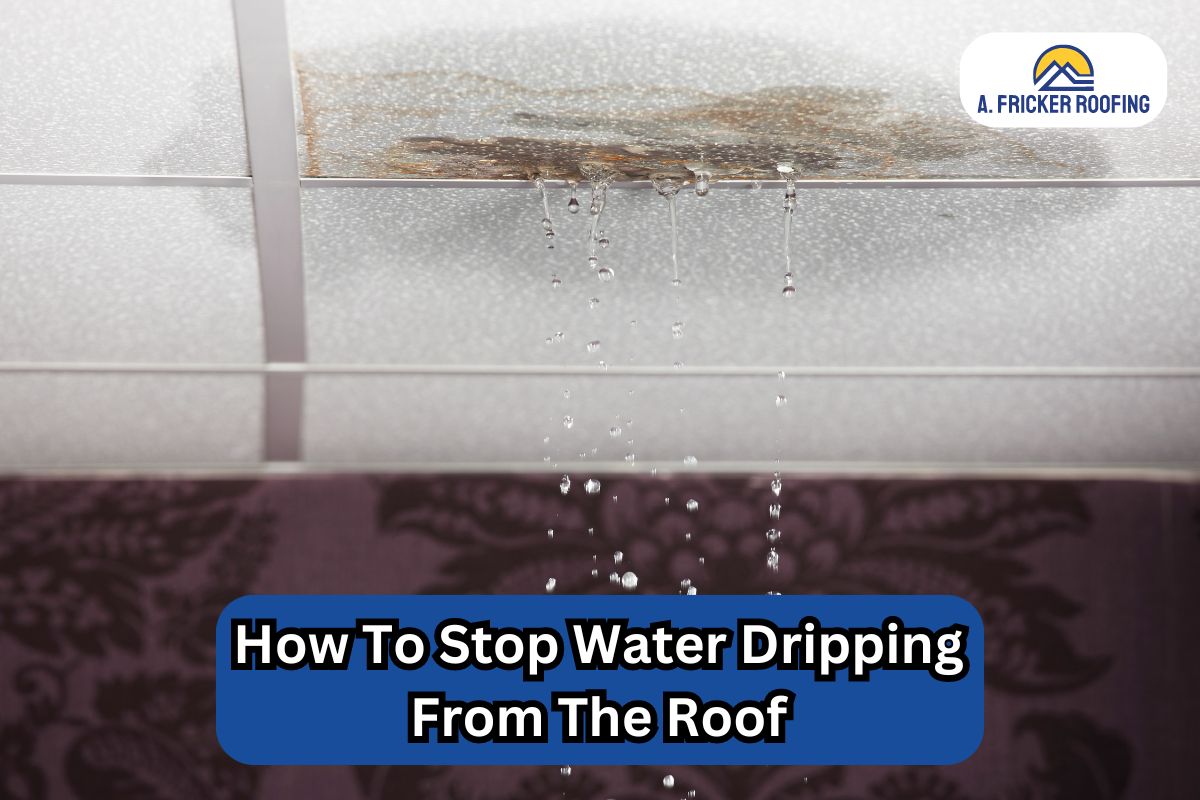 water dripping from roof