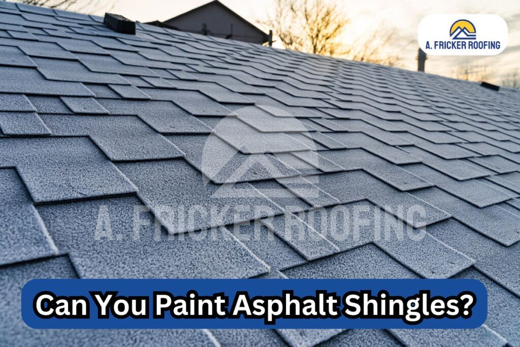 Can you paint asphalt shingles