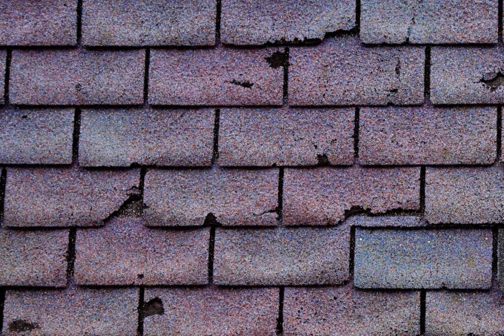 Cracked shingles