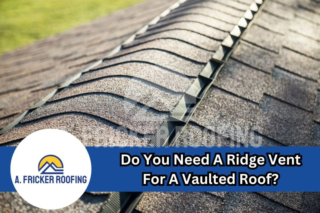 Ridge vent for a vaulted roof