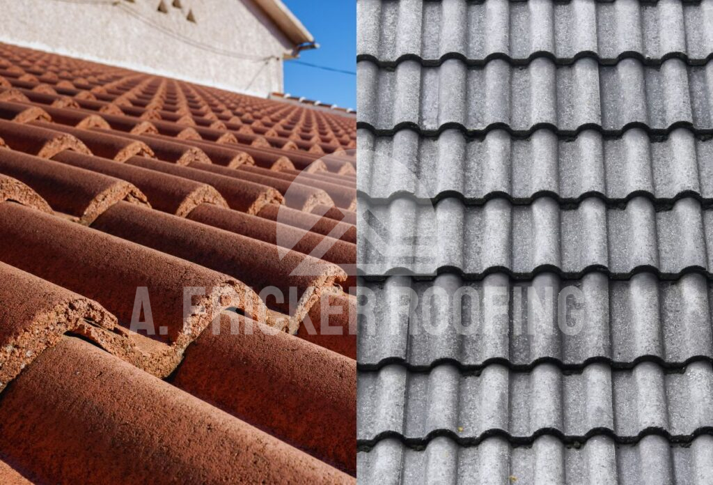 Clay tile roof vs. Concrete tile roofs