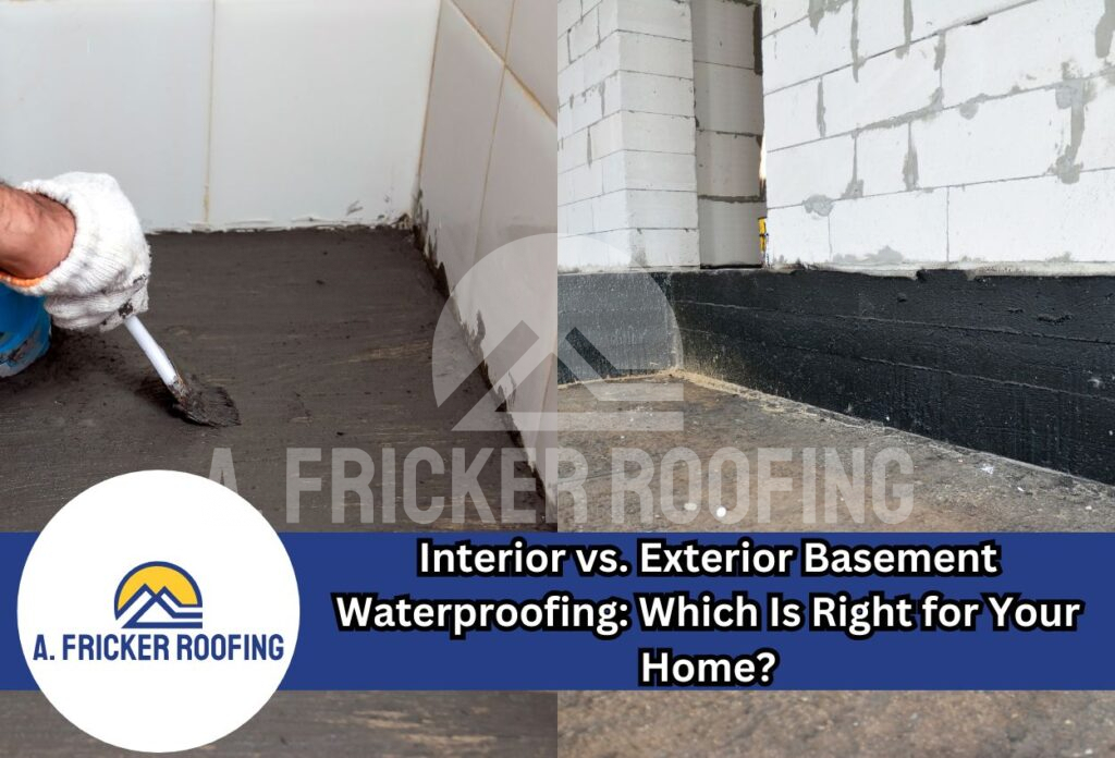 Interior vs. Exterior basement waterproofing