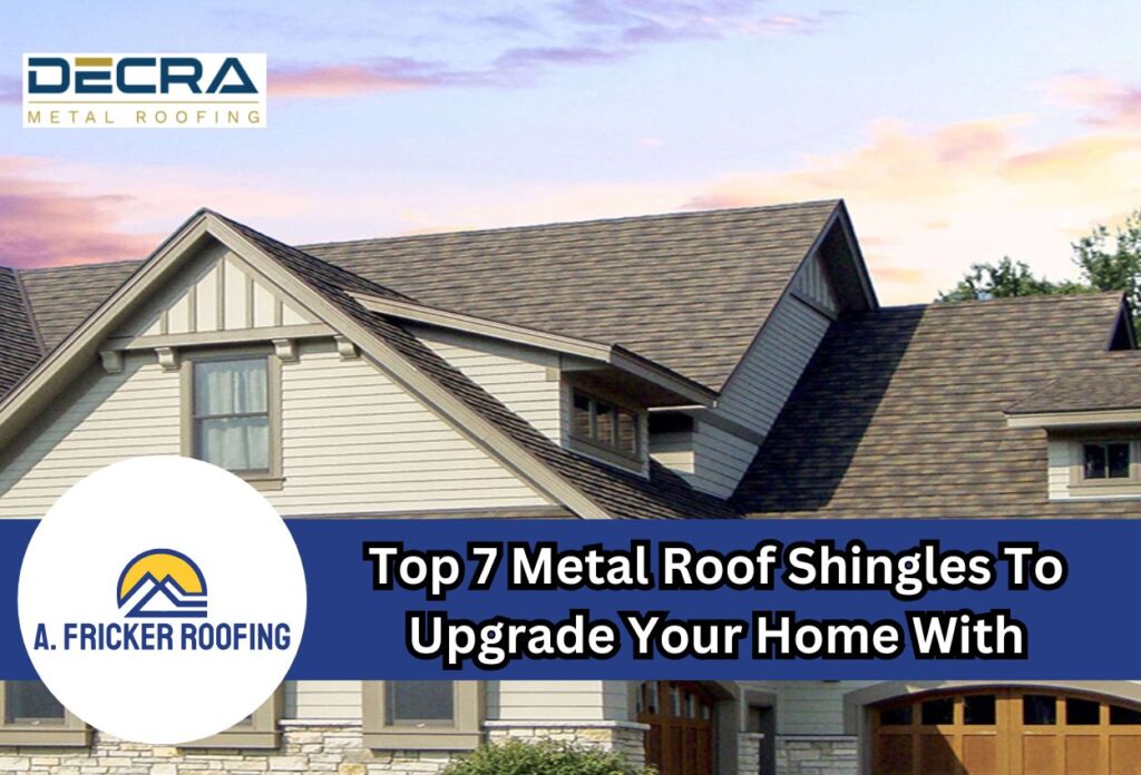 Metal roof shingles
