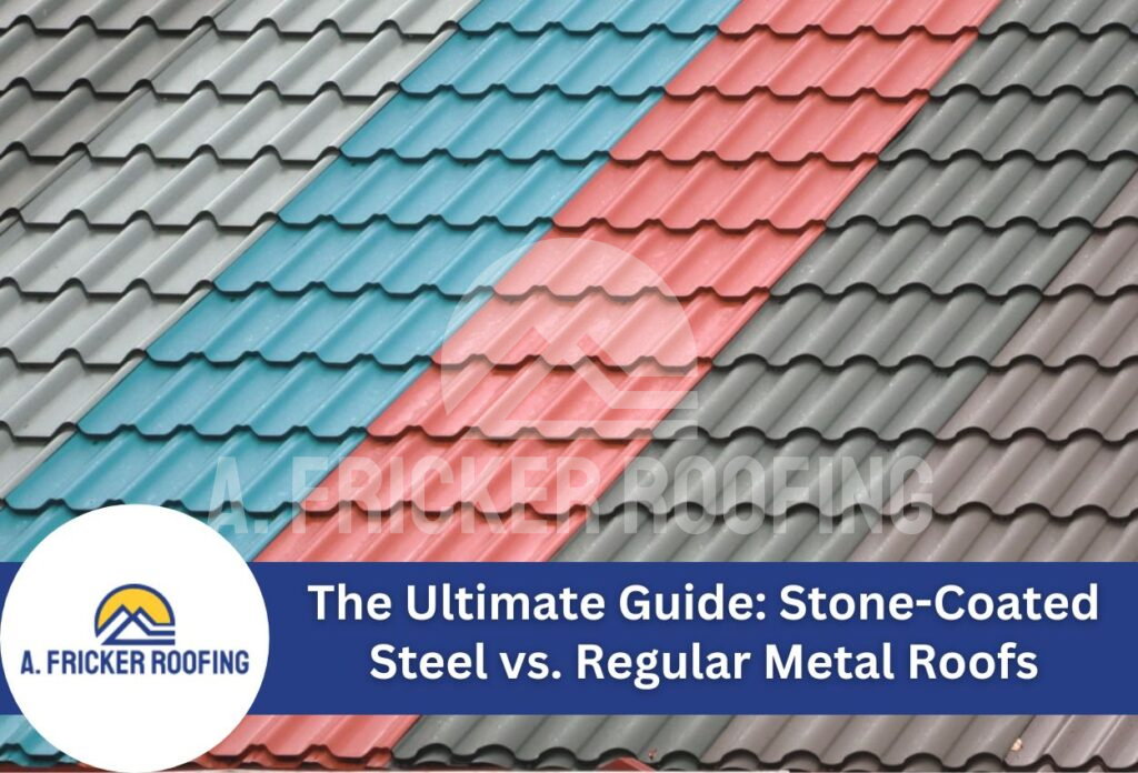 Metal roof with colors