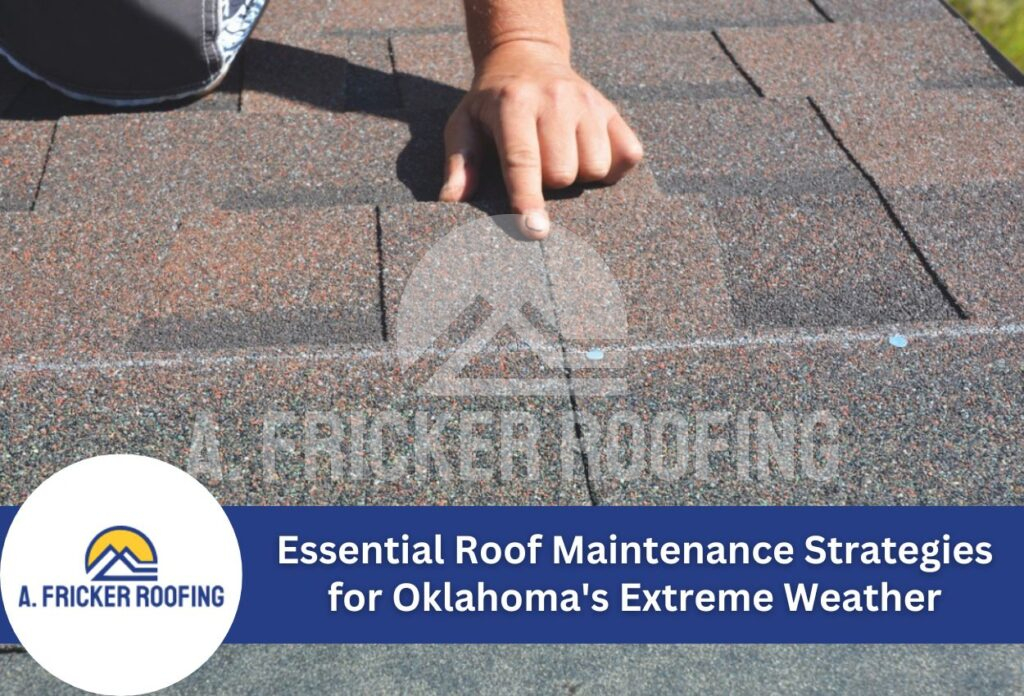 Hand pointing to damaged roof shingles showing hail damage and wear