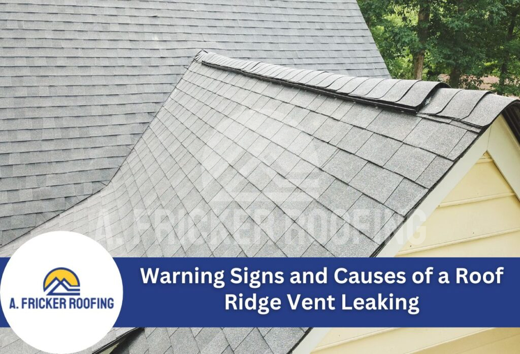 Warning signs and causes of a roof ridge vent leaking
